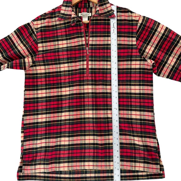 Vintage Eddie Bauer Women's Plaid Tunic 100% Cotton Pullover Sz. Medium Relaxed - Picture 6 of 10